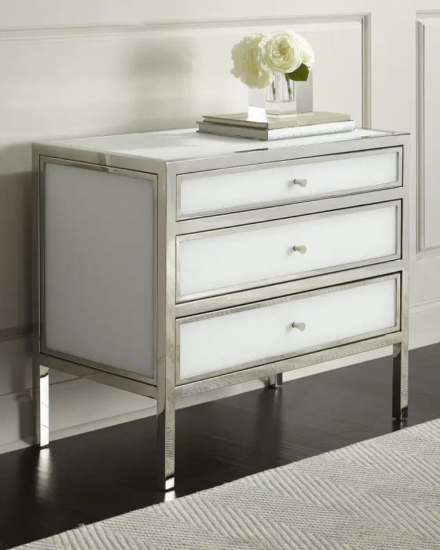 Bernhardt Interiors Darcey 3-Drawer Nightstand