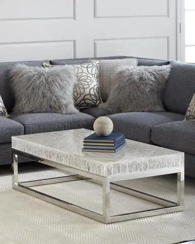 Bernhardt Interiors Elsa Arctic Coffee Table | Thumbnail 1