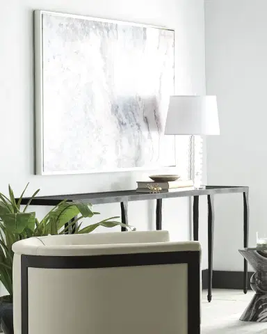 Bernhardt Interiors Halden Wrought Iron Console Table | Thumbnail 3
