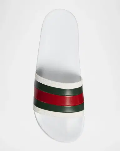 Gucci Men's Pursuit Trek Web Slide Sandals | Thumbnail 4