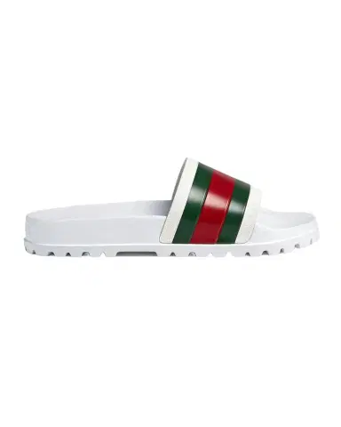 Gucci Men's Pursuit Trek Web Slide Sandals | Thumbnail 1