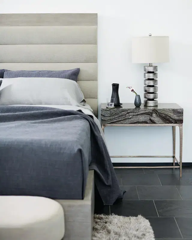 Bernhardt Linea Black Forest Marble Night Stand
