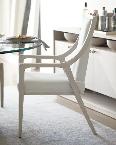 Bernhardt Axiom Cutout Dining Arm Chairs (Pair) | Thumbnail 1
