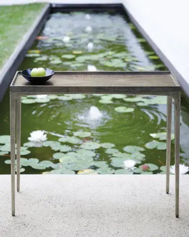 Bernhardt Linea Textured Graphite Sofa Table | Thumbnail 2