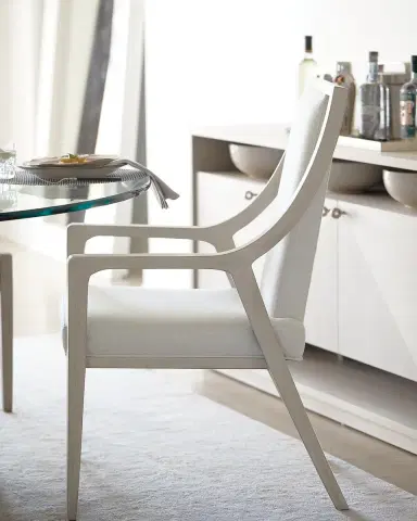 Bernhardt Axiom Cutout Dining Arm Chair (Each) | Thumbnail 2