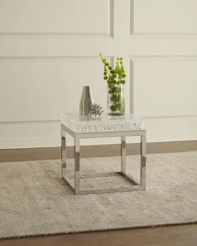 Bernhardt Interiors Elsa Arctic End Table | Thumbnail 1