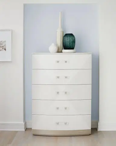 Bernhardt Axiom 5 Drawer Tall Chest of Drawers | Thumbnail 1