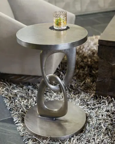 Bernhardt Linea Double Ring Chair-Side Table | Thumbnail 2