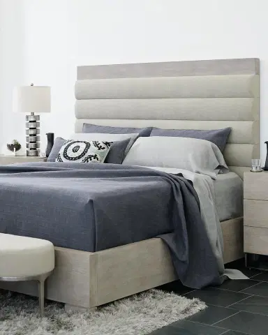 Bernhardt Linea Metal & Upholstered Bench | Thumbnail 3