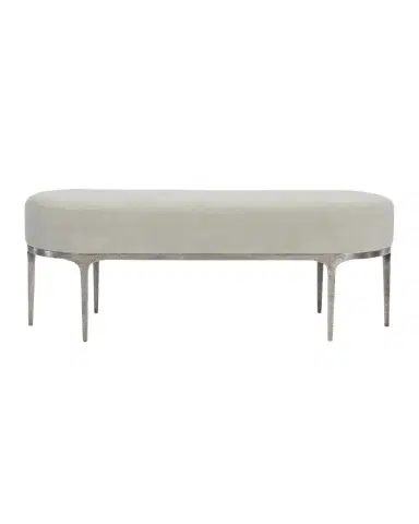 Bernhardt Linea Metal & Upholstered Bench | Thumbnail 1