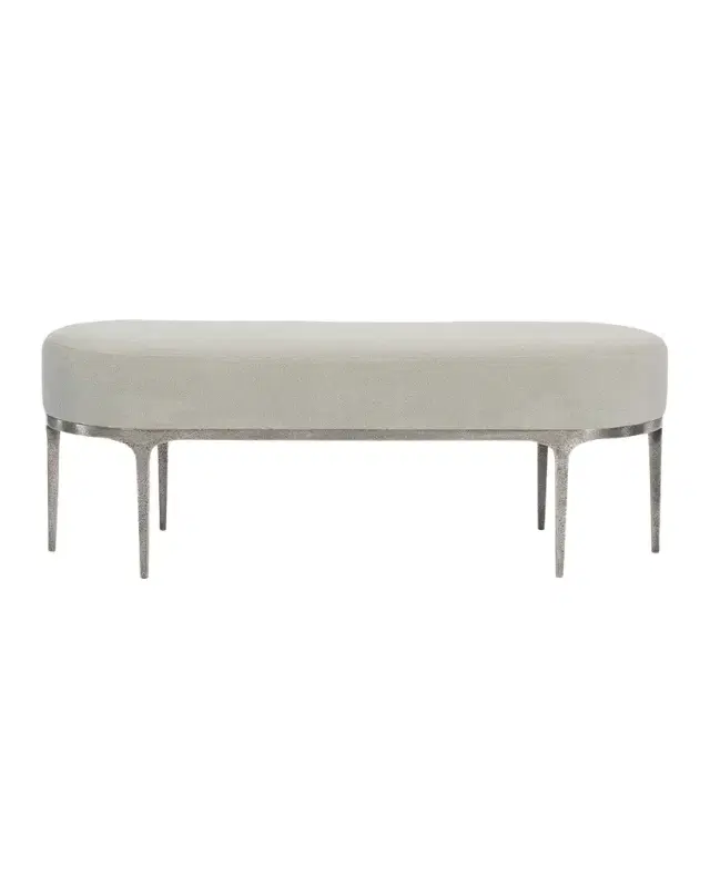 Bernhardt Linea Metal & Upholstered Bench