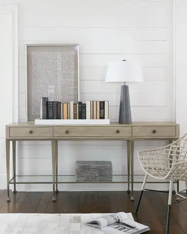Bernhardt Santa Barbara Metal Base Console Table | Thumbnail 2