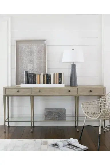 Bernhardt Santa Barbara Metal Base Console Table | Thumbnail 4