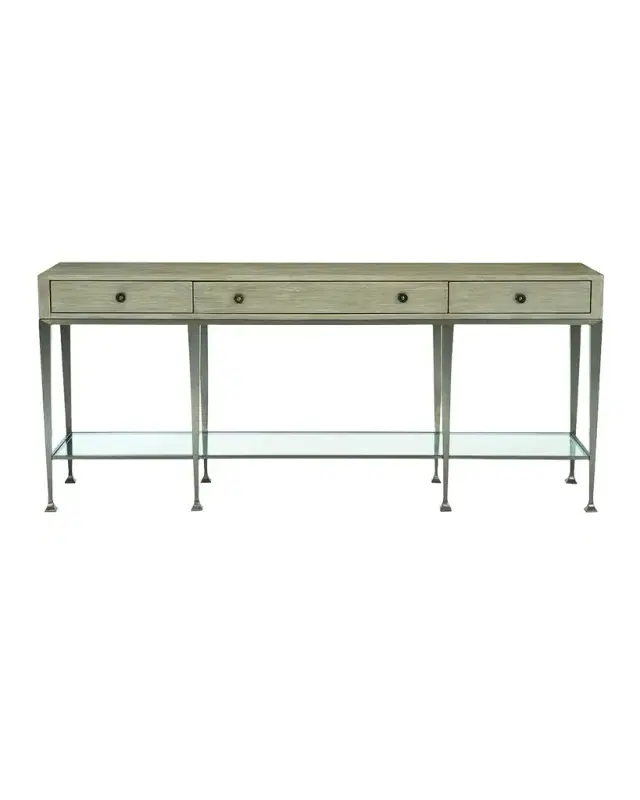 Bernhardt Santa Barbara Metal Base Console Table