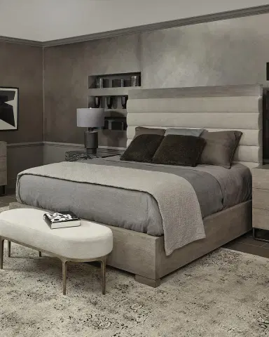 Bernhardt Linea Channel-Tufted King Bed | Thumbnail 4
