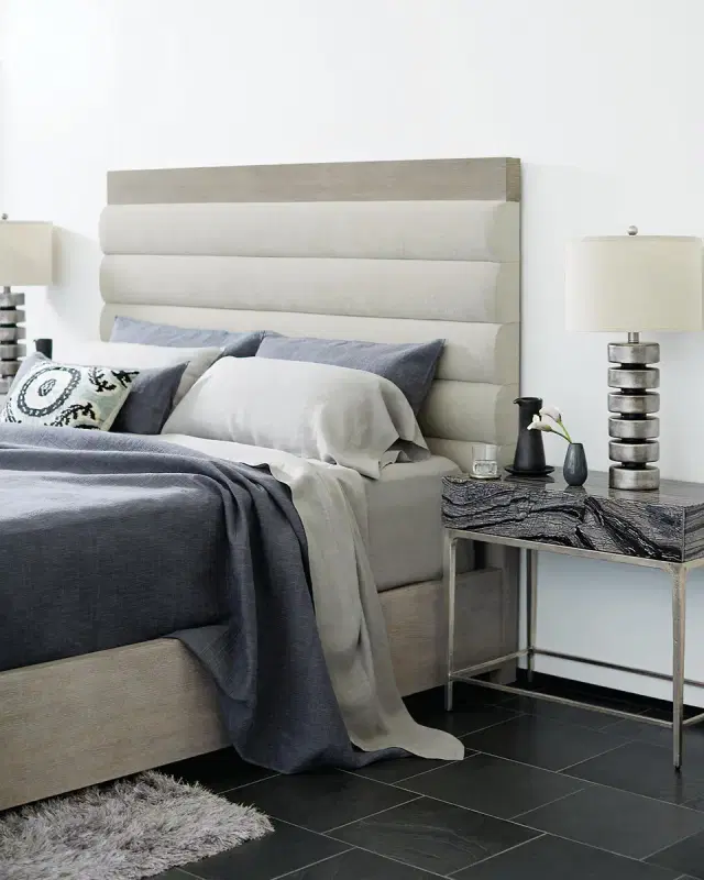 Bernhardt Linea Channel-Tufted King Bed