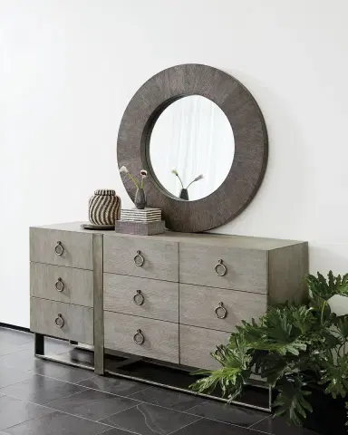 Bernhardt Linea Round Mirror | Thumbnail 1 Bernhardt Linea Round Mirror | Thumbnail 1