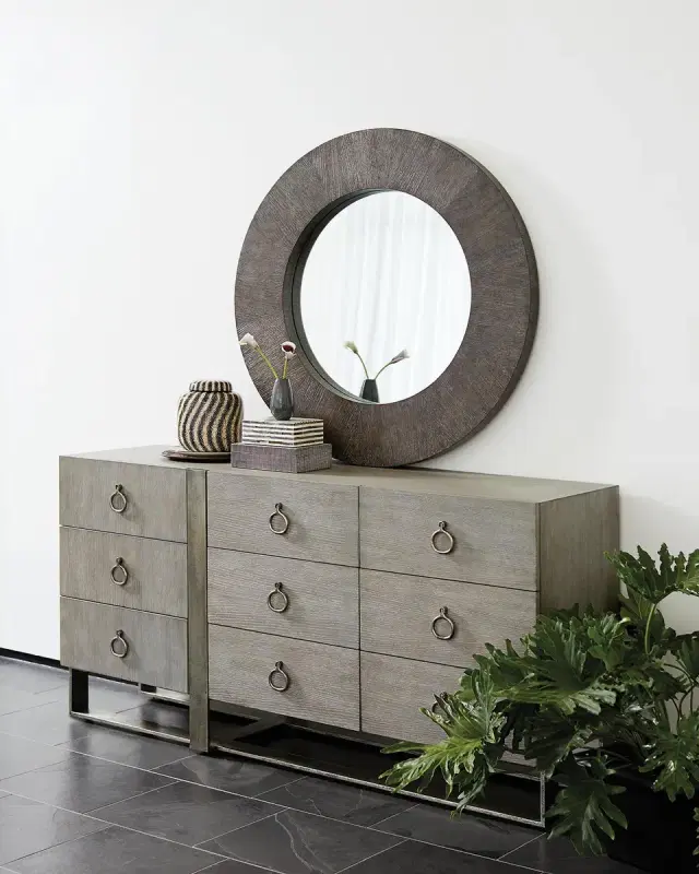 Bernhardt Linea Round Mirror