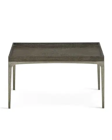 Bernhardt Interiors Strata Cerused Charcoal Square Coffee Table | Thumbnail 2