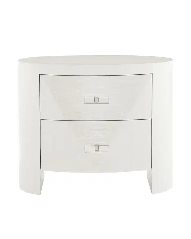 Bernhardt Axiom Oval 2-Drawer Nightstand | Thumbnail 1