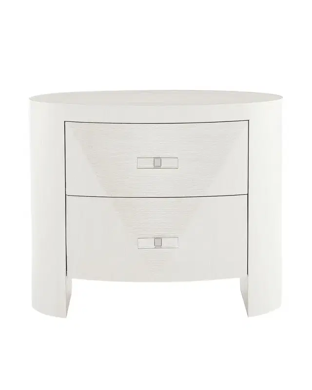 Bernhardt Axiom Oval 2-Drawer Nightstand