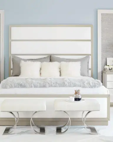 Bernhardt Axiom Tall Upholstered Panel Queen Bed | Thumbnail 2