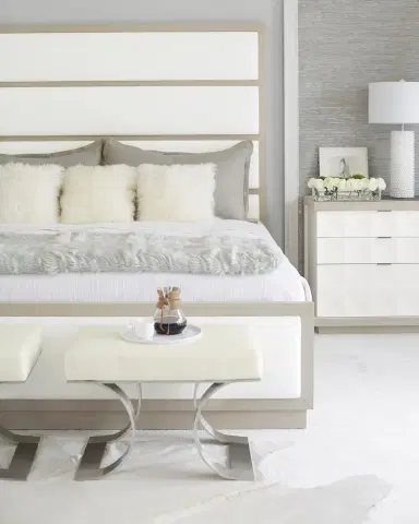 Bernhardt Axiom Tall Upholstered Panel Queen Bed | Thumbnail 4
