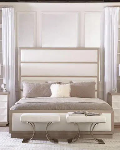 Bernhardt Axiom Tall Upholstered Panel Queen Bed | Thumbnail 5