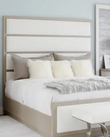 Bernhardt Axiom Tall Upholstered Panel Queen Bed | Thumbnail 1