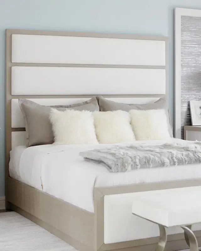 Bernhardt Axiom Tall Upholstered Panel Queen Bed