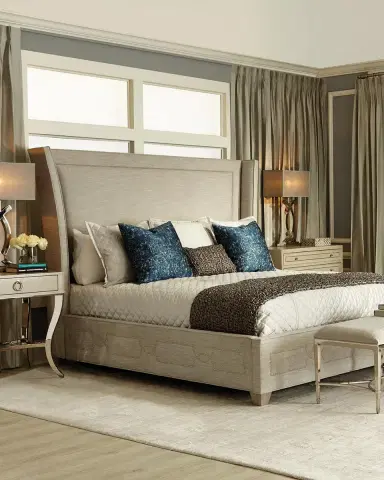 Bernhardt Criteria Wingback Upholstered King Bed | Thumbnail 4