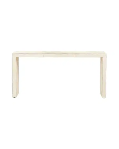 Bernhardt Interiors Seward Hair on Hide Wrapped Console Table | Thumbnail 1