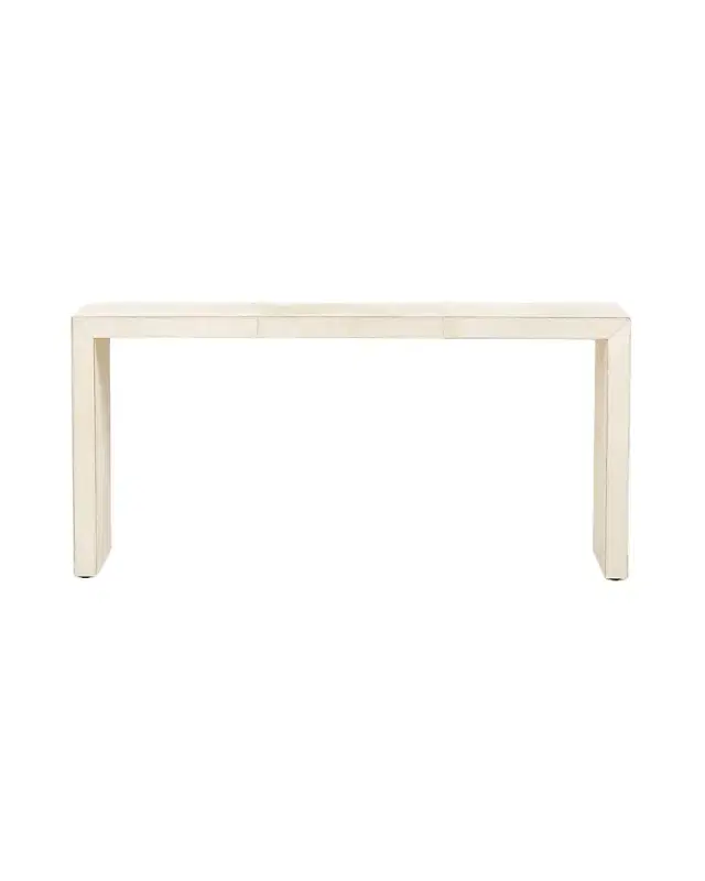 Bernhardt Interiors Seward Hair on Hide Wrapped Console Table