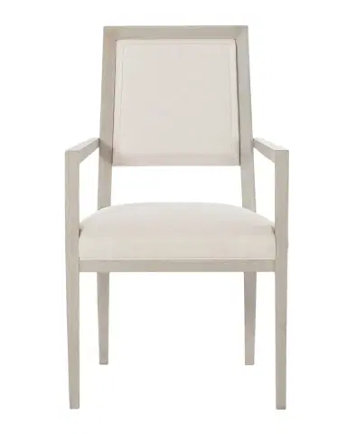 Bernhardt Axiom Upholstered Dining Arm Chairs (Pair) | Thumbnail 1