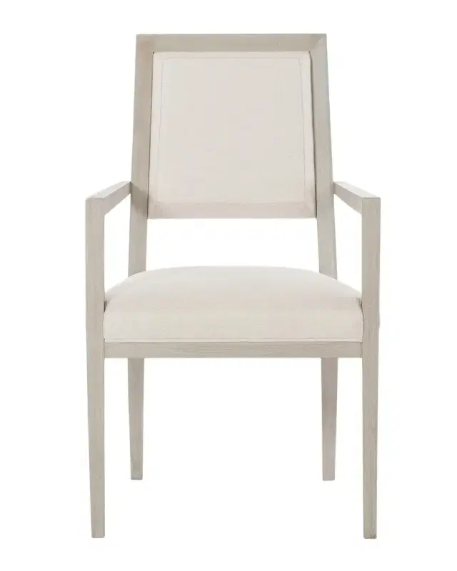 Bernhardt Axiom Upholstered Dining Arm Chairs (Pair)