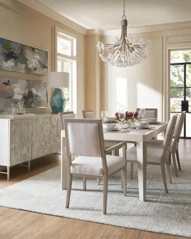 Bernhardt Axiom Upholstered Dining Arm Chair (Each) | Thumbnail 4