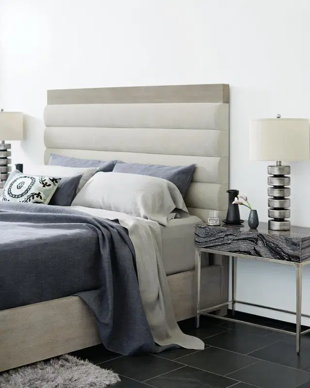 Bernhardt Linea Channel-Tufted Queen Bed
