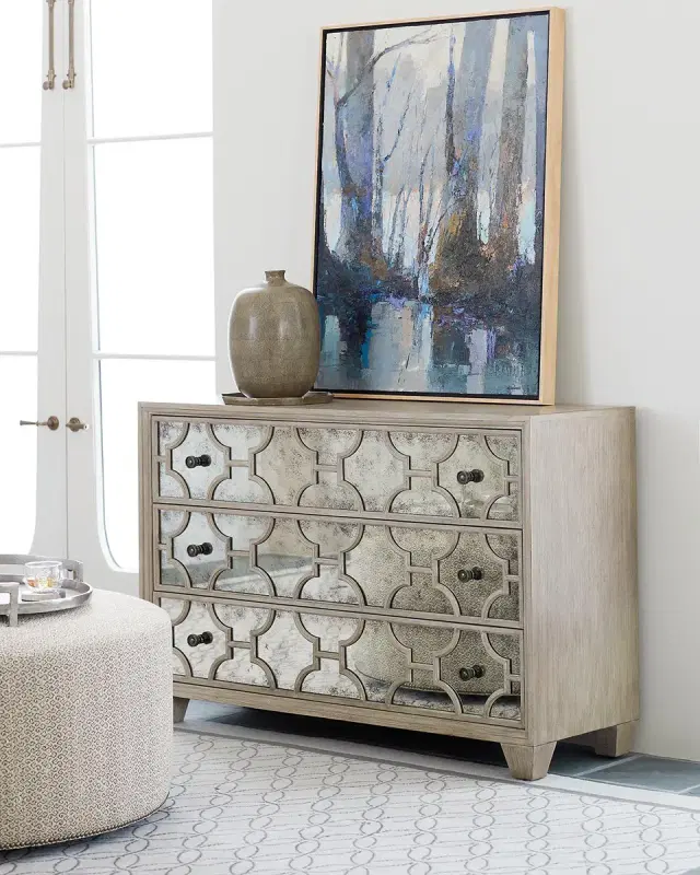 Bernhardt Santa Barbara Antiqued Mirror Trim Chest