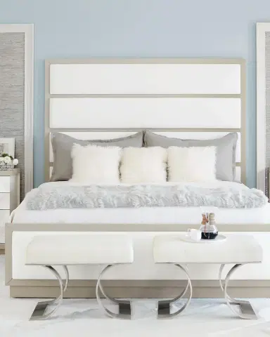 Bernhardt Axiom Tall Upholstered Panel King Bed | Thumbnail 2