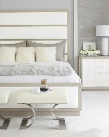 Bernhardt Axiom Tall Upholstered Panel King Bed | Thumbnail 4