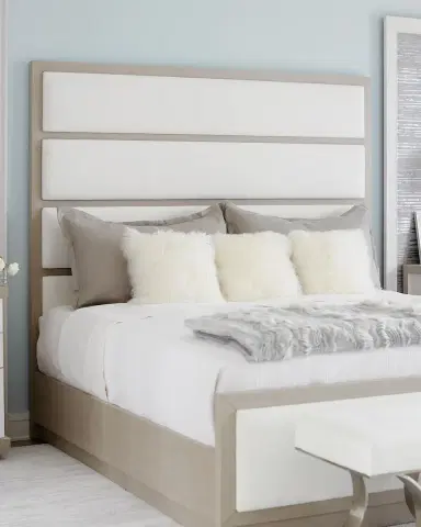 Bernhardt Axiom Tall Upholstered Panel King Bed | Thumbnail 1