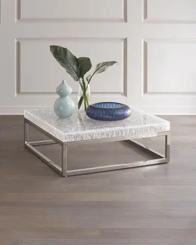 Bernhardt Interiors Elsa Arctic Square Coffee Table | Thumbnail 1