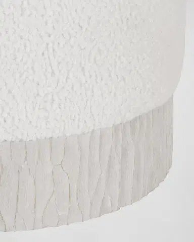 Bernhardt Solaria Hand-Loomed Faux Shearling Ottoman | Thumbnail 3