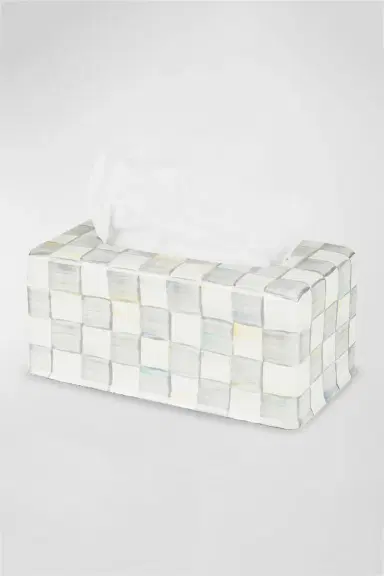 MacKenzie-Childs Check Painted Steel Tissue Box Cover | Thumbnail 3