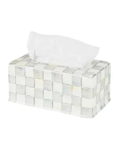 MacKenzie-Childs Check Painted Steel Tissue Box Cover | Thumbnail 1