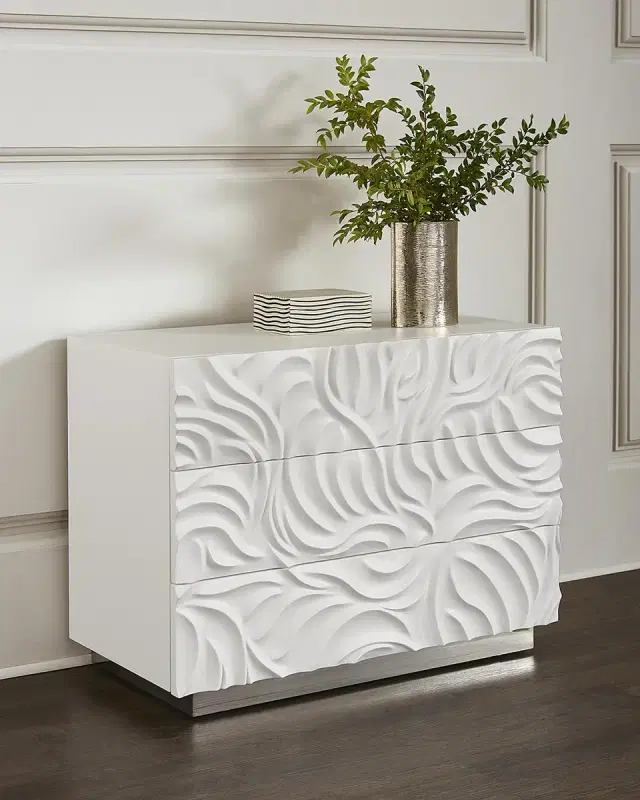 Bernhardt Interiors Alia 3-Drawer Nightstand