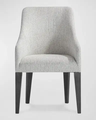 Bernhardt Prado Curved Upholstered Dining Arm Chair | Thumbnail 2
