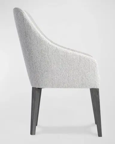 Bernhardt Prado Curved Upholstered Dining Arm Chair | Thumbnail 3