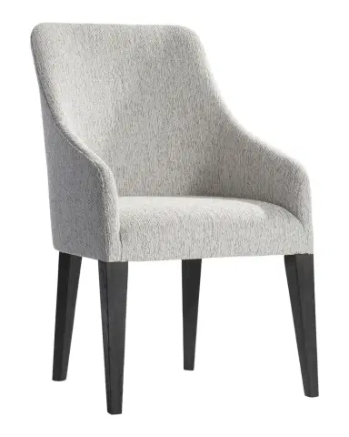 Bernhardt Prado Curved Upholstered Dining Arm Chair | Thumbnail 1