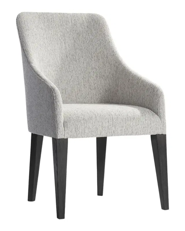 Bernhardt Prado Curved Upholstered Dining Arm Chair